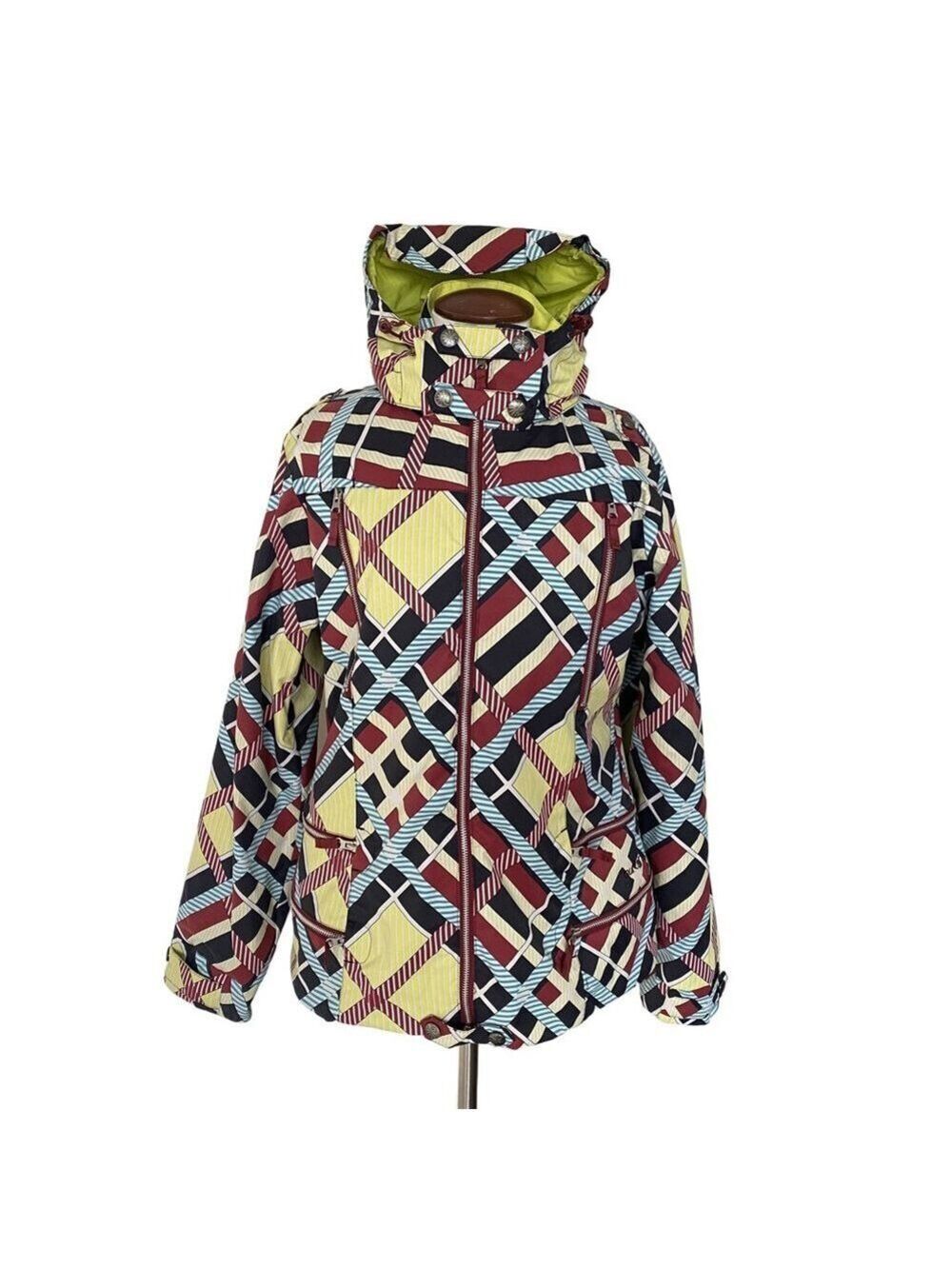 Burton Women’s DryRide Elevation Jacket in Lime Hooded Sz XL Snowboard Ski Snow